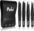 Pefei Tweezers Set – Professional Stainless Steel Tweezers for Eyebrows – Great Precision for Facial Hair, Splinter and Ingrown Hair Removal (Black)