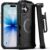 MOTIVE Designed for iPhone 17 Case with Belt Clip, Military Grade Drop Protection, Rugged iPhone 17 Holster case Belt Clip, MagSafe Wireless Charging Support, Shockproof Durable PC/TPU, 6.3” | Black