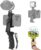 Ergonomic Anti-Falling Cell Phone Vlogging Hand Grip Stabilizer Smartphone Holder Rig Mount Video Kit w/Safety Strap Portable Selfie Stick for iPhone Samsung (Landscape+Portrait)-Mic/Light Adapter