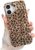 Compatible for iPhone 16 Case with Cute Cheetah Leopard Print Retro Aesthetics Design Soft Slim TPU Shockproof Protective Bumper Glitter Shiny Phone Cover-Gold