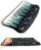 Ergonomic Wave Wrist Rest with Keyboard Stand, Cushioned Palm Rest, Comfortable Integrated Memory Foam for Natural Typing and Relieve Wrist Pain, Flower Sea Forest