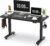 Monomi Electric Height Adjustable Standing Desk, 48×24 Inches, Ergonomic Home Office Sit/Stand Up Desk (Black Steel Frame/Black Top)