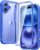Diaclara Designed for iPhone 16 Case, Full Body Rugged Case with Built-in Touch Sensitive Anti-Scratch Screen Protector, Upgraded [Full Camera Protection] for iPhone 16 6.1″ (Ultramarine)