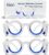 Hion Motion Sickness Glasses, Car Sickness Glasses,Relieve Carsickness Airsickness Seasickness Glasses,Anti Nausea Vertigo Glassesfor Adults or Kids(2Pair Without Bags)