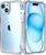 Mkeke for iPhone 15 Case Clear, [Not Yellowing] [Military-Grade Drop Protection] Clear Slim Phone Cases for Apple iPhone 15 with Shockproof Bumper 2023