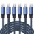 iPhone Charger [Apple MFi Certified] Lightning Cable 6PACK-3/3/6/6/6/10 FT Nylon Braided iPhone Charger Cord High Speed Cord for iPhone 14/13/12/11 Pro Max/XS MAX/XR/XS/X/8/7/Plus/6S/6/iPad