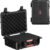 VEVOR Weatherproof Hard Case, Heavy Duty Protective Dry Box with Pre-cut Foam, Retractable Pull Handles for Travel, Hunting, Military, Tactical, IP67 Waterproof Case for Cameras(14.96×11.81×5.51)