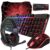 Gaming Keyboard and Mouse and Mouse pad and Gaming Headset, Wired LED RGB Backlight Bundle for PC Gamers and Xbox and PS4 Users – 4 in 1 Edition Hornet RX-250