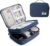 Lanola Travel Cable Organizer Bag, Electronic Accessories Case Portable Double Layer Cable Storage Bag for Cord,phone,Charger, Flash Drive, Phone, SD Card,Personal Items – (Dark Blue)