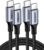 UGREEN USB C to USB C Cable, 100W 2-Pack USB C Charger Cable for iPhone 17/17 Air/17 Pro/17 Pro Max/16, MacBook Pro, iPad Pro, Dell XPS, Samsung Galaxy S25/S24/S23 Ultra, Switch, Pixel, 3.3FT Black