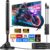 TV Antenna Indoor Antenna for Smart TV for Long Range Reception and All Smart TVs HD Digital Antenna with Amplifier Signal Booster for Local Channels Supports 4K 1080p-black
