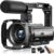 8K Video Camera Camcorder 88MP UHD WiFi Vlogging Cameras for YouTube 18X Digital Zoom IR Night Vision 3.0”Touch Screen Camera with 32GB Card, Microphone, Stabilizer, Lens Hood, Remote, Batteries