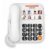 VTech Corded Senior Phone for Elderly with High-Contrast Large Buttons, 8 Photo Speed Dial, Talking Digits, Visual Ringer, Full-Duplex, No AC Power, Earpiece and Speakerphone Volume Control | SN1117