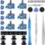 IKPEK 6 Pack Analog 3D Joysticks Replacement for PS5 Controller, Joysticks Part with Repair Screwdriver Kit for Playstation 5 DualSense Controller