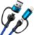 XUDUO 4 in 1 Charging Cable Fast USB C Cable Type C Charger 60W Lightning Cable Adapter USB C to USB C Cable for iPad Charger Fast Multi Charging Cord Fits iPhone 17 16 15/15 Pro/15 Plus/14 Pro Max