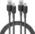 Anker USB A to USB C Cable, Charger Cord (2 Pack, 6FT), for iPhone 17 Series,Samsung Galaxy Note 10/S10+ S10, LG V30 (Black)