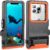 IP68 Waterproof Diving Phone Case, Universal Underwater Housing for iPhone 16/15/14/13/12/11 Pro Max Samsung Galaxy S24/S23/S22, Touchscreen Full Protection, 33ft Snorkeling & Scuba,(BlackOrange)