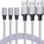 3Pack for Phone Charger Cord, Nylon Braided USB A Charging Cable 6FT