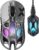 GravaStar Mercury X Pro Wireless Gaming Mouse, Come with 8K Dongle – 32,000 DPI PAW 3950 Sensor, 8,000Hz Polling Rate, Only 49g, Magnesium Alloy Hollow Frame, RGB Lighting, 5 Programmable Buttons