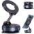 Vacuum Magnetic Suction Phone Holder, Foldable and Retractable Hands-Free Suction Cup Phone Mount for Car/Gym/Mirror/Smooth Surface, Compatible with iPhone Android and All Smartphones (Black)