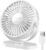 SWEETFULL USB Desk Fan Small Quiet – 3 Speeds Mini Personal Portable Fan 360° Rotation Adjustable, 5.5 Inch Office Table Cooling Gadgets on Desktop (White)