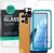 Ibywind for Oppo Reno 7 4G Screen Protector,2 Pack,9H Hardness Tempered Glass and Camera Lens Protector,with Alignment Frame,Full Coverage,Bubble Free,Fingerprint Unlock,Scratch Resistant