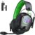 Wireless Gaming Headset for PS5, PS4, PC, Switch, Mac, Mobile, USB & Type-C 2.4GHz Gaming Headphones with Mic ENC Noise Cancelling, 50mm Drivers, 3D Surround Sound, Cool RGB Lights, 50-Hr Battery