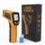 KNINE OUTDOORS Infrared Thermometer Laser Temperature Gun, -58℉ to 1112℉, Single Laser Targeting, Distance to Spot Ratio 12:1, for Cooking, Oven and Meat (Orange)