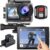 Action Camera 4K 60FPS with Touch Screen 20MP Waterproof Camera Underwater 131FT with EIS for Snorkeling Helmet Bike 170° Wide Angle Remote WiFi 5XZoom