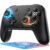 Switch Controller, Wireless Bluetooth Controller for Nintendo Switch 2/Switch/Lite/OLED, game controllers Compatible with iPhone/Mac/iPad/iOS/Android/Phone/PC/Steam and TV with Rotary Motors, RGB Hall Effect Joysticks/Macro Back Buttons/Turbo Modes/6-Axis/Motion/Wake up (Black)