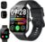 Smart Watch, 2025 New Smartwatch for Men Women with Bluetooth Call, 1.96″ Fitness Watch with 110+ Sport Modes/Heart Rate/Sleep Monitor/Pedometer, IP68 Waterproof Fitness Tracker for Android iOS, Black
