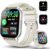 Smart Watch for Men Women with Bluetooth Call/Message Reminder, Smartwatch 1.85″ Screen, Fitness Watch Heart Rate/Sleep/Calories/Steps Monitor, 112+ Sport Mode, Activity Tracker for Android iOS, White
