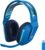 Logitech G733 Lightspeed Wireless Gaming Headset with Suspension Headband, LIGHTSYNC RGB, Blue VO!CE mic Technology and PRO-G Audio Drivers – Blue