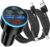 [5 in 1] USB C Car Charger, 5-Port 90W Fast Charging Cigarette Lighter Adapter with USBC Cable,Dual 30W USBC & USB-A Multiport Car Phone Charger with Voltmeter for iPhone 17/16/15 Pro Max,iPad,Galaxy