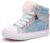Weestep Girls‘ Glitter High-Top Easy-On Canvas Shoes – Fashion Casual Sneakers for Toddler and Litte Kid