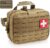 LIVANS Tactical Molle Medical Pouch – Upgraded Size, Large Capacity IFAK Pouch with Detachable Quick Release and Headrest Mount, Includes Flag and Cross Patch