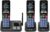 AT&T Cordless Phone, Landline Phones for Home with Smart Call Blocker, 3 Handsets Bluetooth Phone, Large Color Display, Big Buttons, Long Range, Digital Answering System: BL108-3 (Charcoal & Silver)