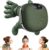 Shoulder and Neck Massager, Bionic Heated Massager, Neck Massager with Fingers, 4D Kneading Massage, Simulates a Real Palm Massage for Comfort, Relax Muscle Tension (Green)