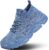 Mens Walking Shoes Running Athletic Sports Sneakers Slip on Mesh Lightweight Breathable Tennis Gym Soft Sole