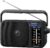 Panasonic Portable AM/FM Radio, Battery Operated Analog Radio, AC Powered, Black (RF-2400-K)