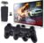 Wireless Retro Game Console, Retro Gaming Console with Built-in 9 Emulators, 25100+Games, 4K HDMI Output, Dual 2.4GHz Wireless Controller, Plug and Play Video Game Console (Black)
