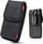 Universal Cell Phone Holster Pouch, Large Nylon Phone Case with Clip to Belt Loop Fit Most Smartphones for iPhone Samsung and More