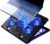 Laptop Cooling Pad 17inch 15.6 14 13 12inch Gaming Cooler Pad Chill Mat 5 Quiet Fans LED Lights and 2 USB 2.0 Ports Adjustable Mounts Laptop Stand Height Angle