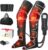 ALLJOY Leg Massager for Circulation and Pain Relief FSA, Gifts for Men Women Dad Mom, Leg Massager with Heat and Compression, 2 Heat 5 Modes 4 Intensities 4 Extenders