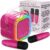 Mini Karaoke Machine for Adults Kids Teen with 2 Wireless Microphones, Birthday Gift Girls 8-12, Toys for Ages 5-7, Small Portable Bluetooth Speaker, Mini Microphone, Teens Car Singing Mic