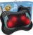 Zyllion Shiatsu Back and Neck Massager with Heat – 3D Electric Kneading Deep Tissue Massage Pillow for Muscle Pain Relief, Black, ZMA-13