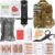 IFAK Trauma Kit with Tourniquet, 4-Inch Israeli Bandage, Tactical First Aid Kit for Car, Camping, Hiking and Travel with Molle Bag (Camouflage Green)